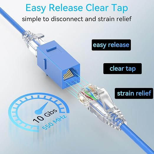 Sokqovt Cat6a Patch Cables Slim 10ft, Flexible Cat6 Ethernet Cable 10G 550MHZ - Image 6
