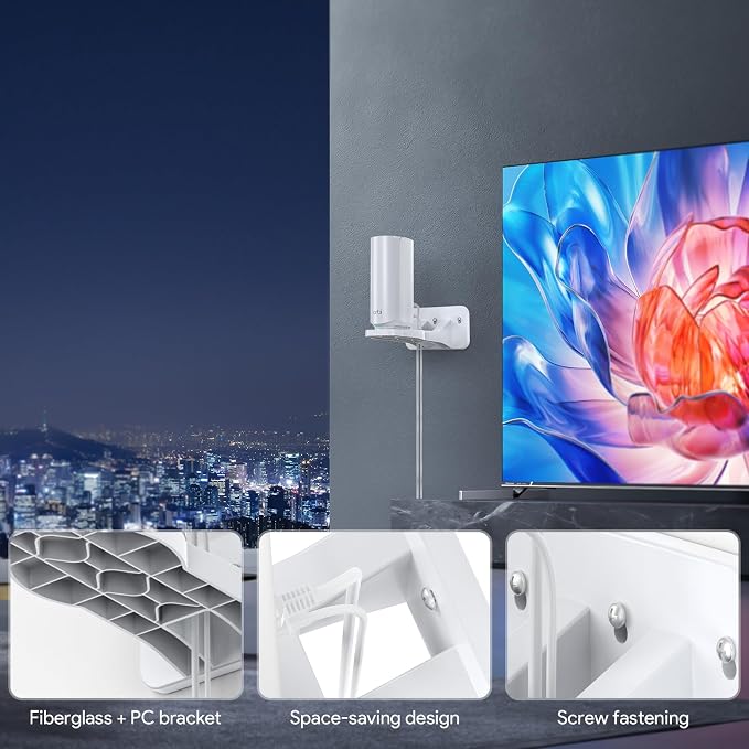 XLTTYWL Orbi WiFi 7 Wall Mount Kit, ABS Orbit 7 Mount Bracket Optimize Space - Image 5