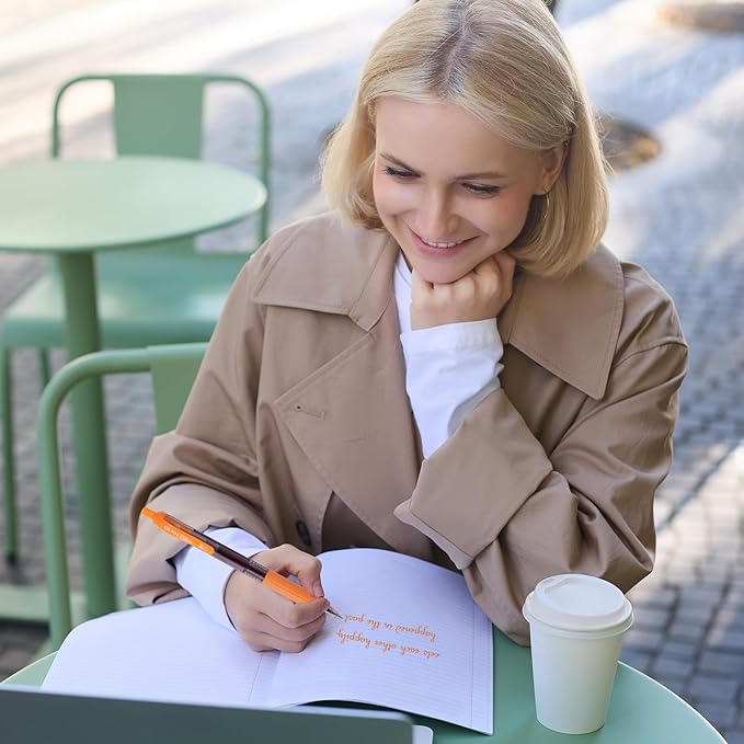 EYEYE G-103 Assorted Colors Gel Pens 0.5mm, 10 Pack Multicolor Retractable Pen Extra Fine Point Quick Drying, Ballpoint Pen Fine Point Smooth Writing Pens for for Office School Supplies