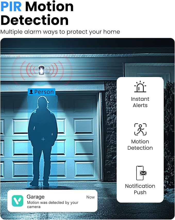 MISECU Security Cameras Wireless Outdoor, 2K Battery Powered WiFi Cameras - Image 4