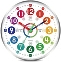 Roymnie Wall Clock Teaching Time Wall Clocks Battery Operated Silent Non Ticking by Unknown