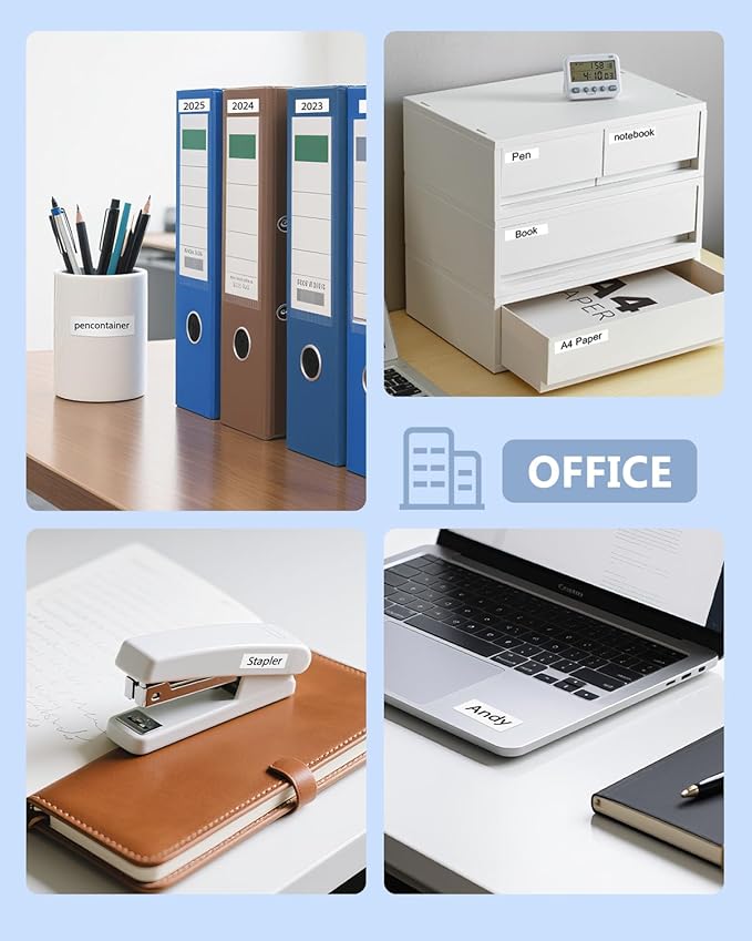 3-Pack TZe-231 Label Tape Compatible for Brother TZe 12mm 0.47 Inch Laminated White TZ-231 TZe231 1/2 Inch for Ptouch PT-D220 PT-D210 PT-H110 D410 D600 Label Maker, Black on White