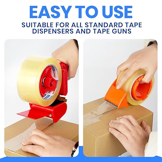 ADHES Packing Tape, 12 Rolls 1.88 inch x 60 Yards Clear Duct Tape 2.7Mil Heavy Duty Shipping Tape for Moving Boxes, Shipping, Mailing