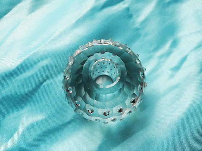 Crystal Glass Pen Holder Honeycomb Desk Accessory Fountain Pen Office Supplies Party & Gift Idea Home Decor (HONEYCOMB)