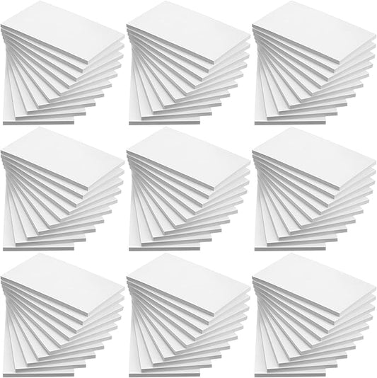Fainne 3 x 5 Inch Paper Note Pads White Memo Pad Blank Writing Memo Scratch Paper for Waitress Waiter Book to Do Grocery List Small Notebook Restaurant Checkbook, White(200 Pack)
