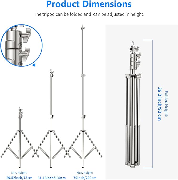 NEEWER 2PCS Light Stand Kit - Image 3