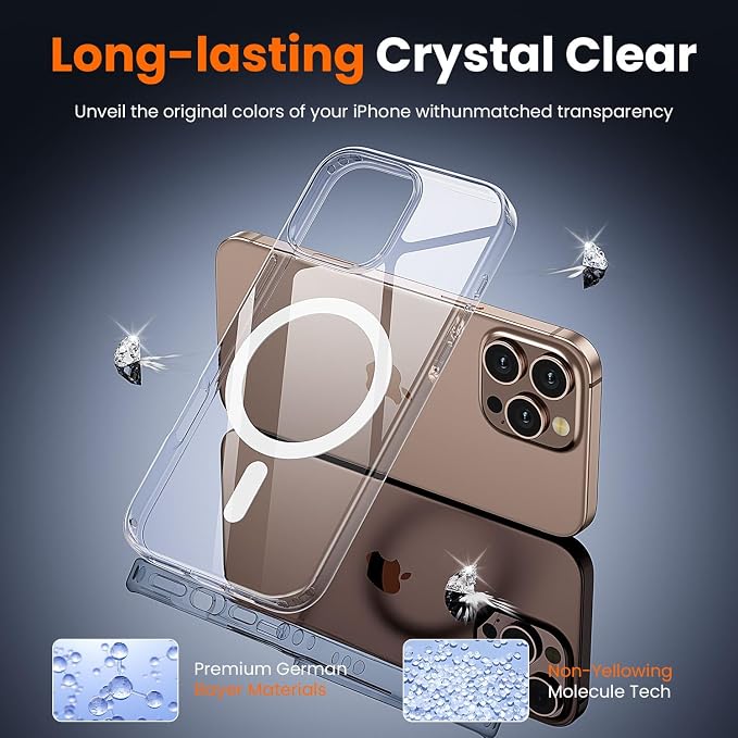 toushion 3 in 1 for iPhone 16 Pro Max Case Clear - Image 6