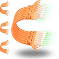 Rapink Patch Cables Cat6 2ft, Ethernet Patch Cable 10G Support, Cat 6 Patch by Rapink
