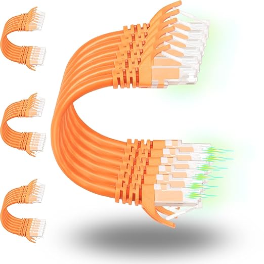 Rapink Patch Cables Cat6 3ft, Ethernet Patch Cable 10G Support, Cat 6 Patch by Rapink