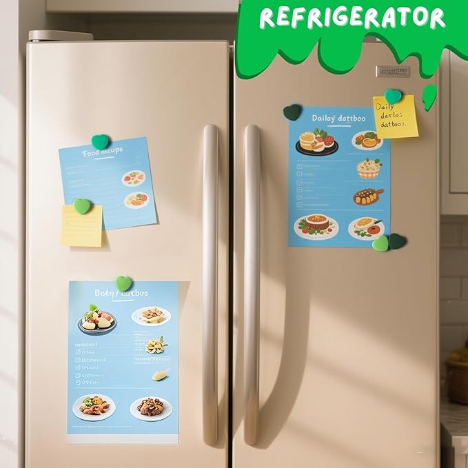 30PCS Heavy Duty Fridge Magnets - Small Cute Refrigerator Magnets for Whiteboard, Lockers & Kitchen, Cute Strong Magnets - Mini Decorative Magnet for Home, School, Office, Crafts,Locker (Green)