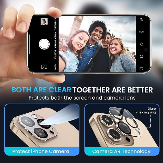 Fotbor for 3Pack iPhone 16 Pro Screen Protector - Image 5