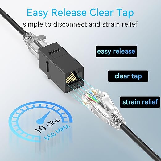 Sokqovt Cat6a Patch Cables Slim 15ft, Flexible Ethernet Cable 10G 550MHZ - Image 6
