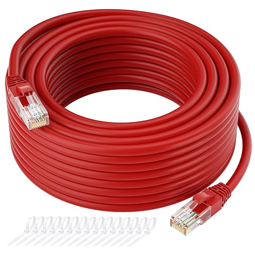 Kxable Cat5e Ethernet Cable 125 FT, Cat 5e Internet Cable, Standard RJ45 by Kxable