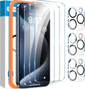 Fotbor [3+3 Pack for iPhone 15 Pro Screen Protector by Fotbor