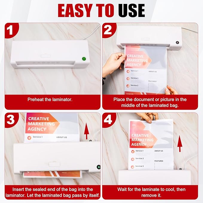 CAREGY 300 Pack Laminating Sheets, Holds 8.5 x 11 Inch Sheets,5 Mil Thermal Laminating Pouches,9 x 11.5 Inches Lamination Sheet Paper for Laminator, Clear, Letter Size, Office and School Supplies