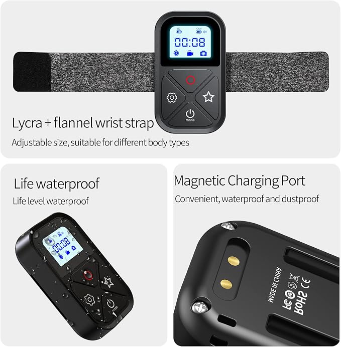 Remote Control for GoPro, TELESIN Magnetic Wireless Remote Controller - Image 6