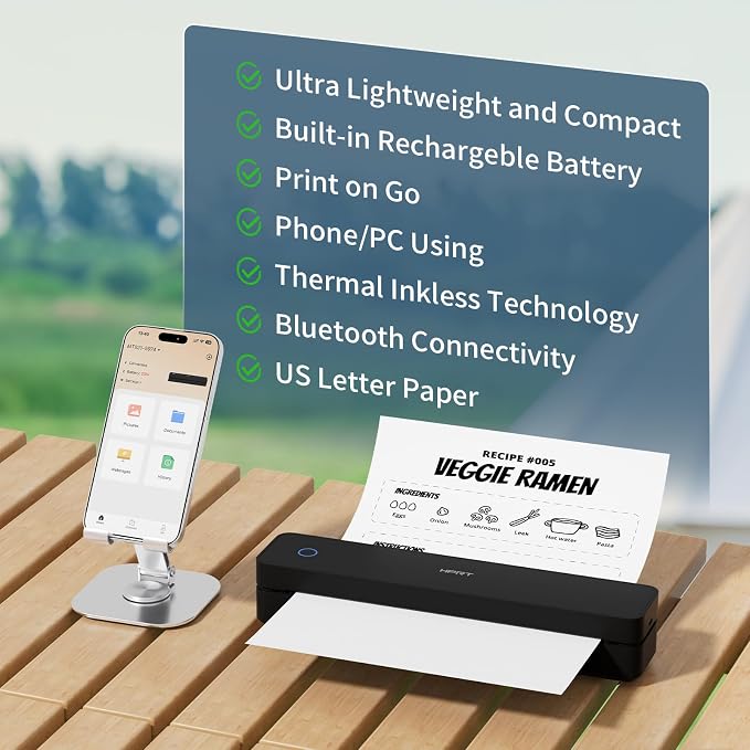 HPRT Inkless Portable Printer Wireless - Image 7