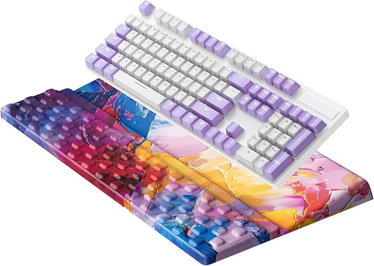 Ospelelf Keyboard Wrist Rest Comfortable Ergonomic Keyboard Stand Riser Holder Pad for Office Home