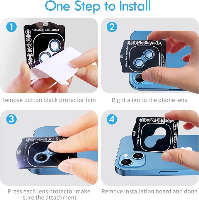 Bling Diamond Individual Camera Lens Protector - Image 5