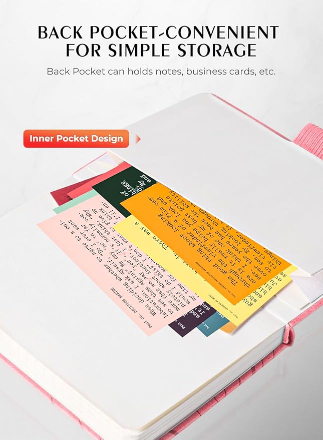 AISBUGUR Pocket Notebook, Small Notebook, 2-Pack Total 320 Pages,3.7" x 5.7" Pocket Notebook (2 Pack, Pink)