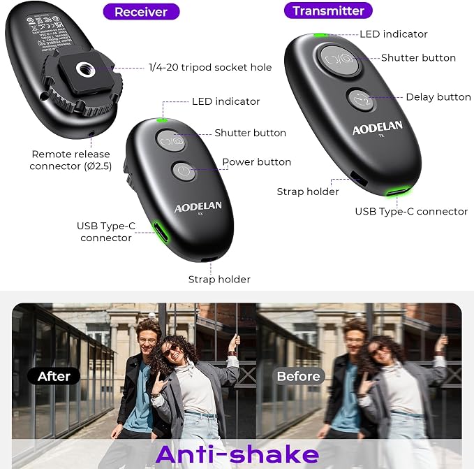 for Nikon Camera Rechargeable Remote Shutter Release - Image 7