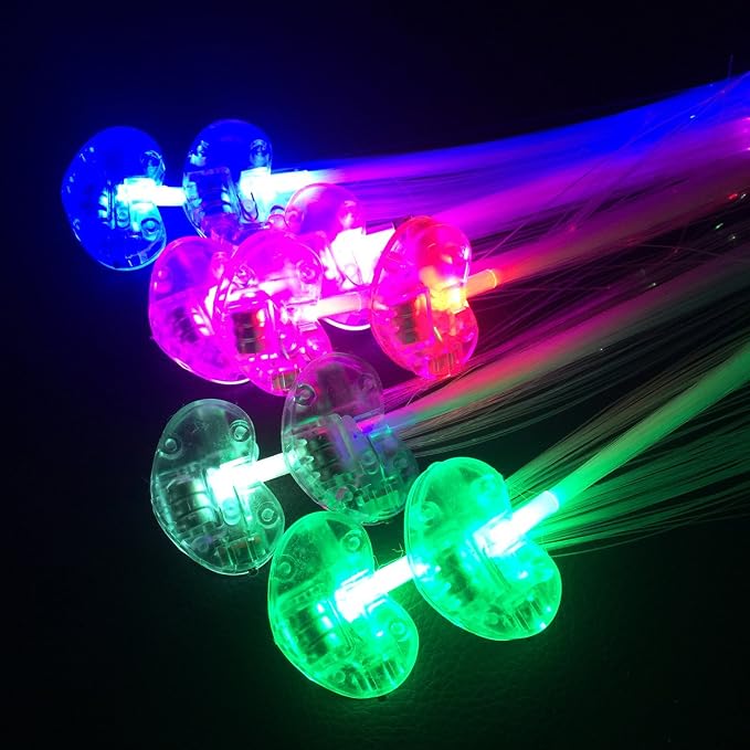 LED Flashing Fiber Optic Hair Accessories - Image 7