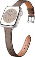 Charlam Slim Leather Band Compatible by Charlam