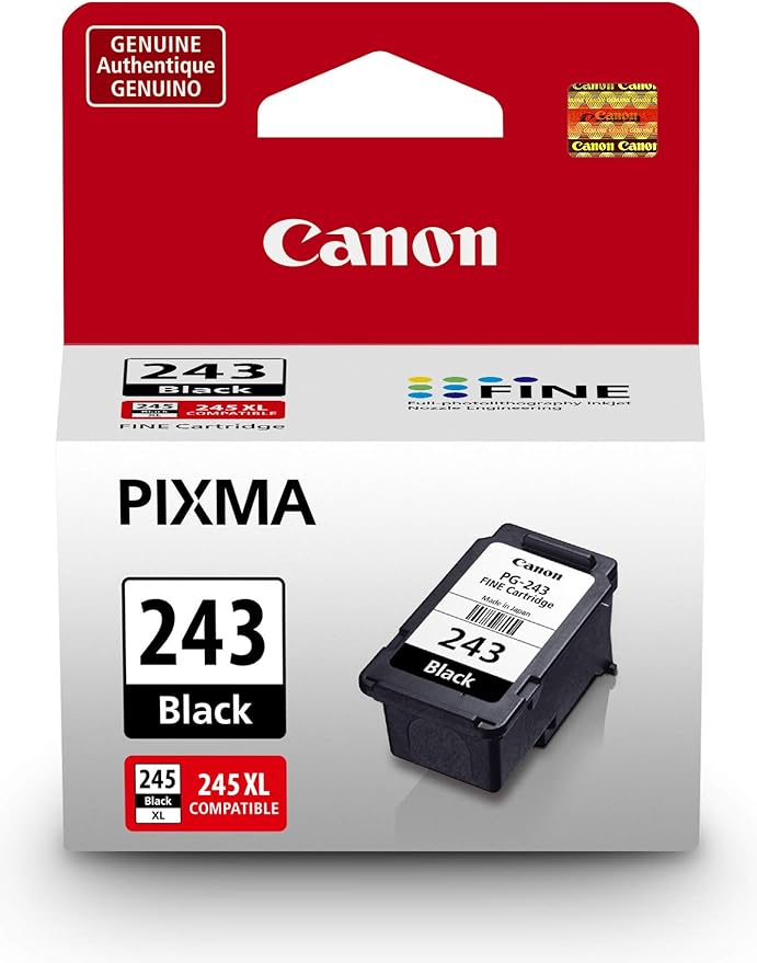 Canon PG-243 and PG-245 Compatible Ink Cartridges Bundle for Select Printers