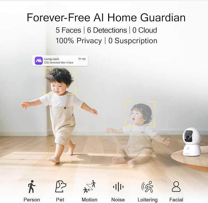 5G Indoor Camera, 3K Pet/Dog Camera - Image 5