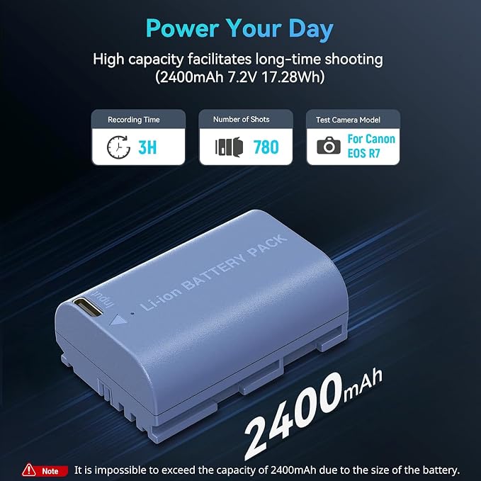 SMALLRIG 2400mAh Repalcement USB-C Battery - Image 2