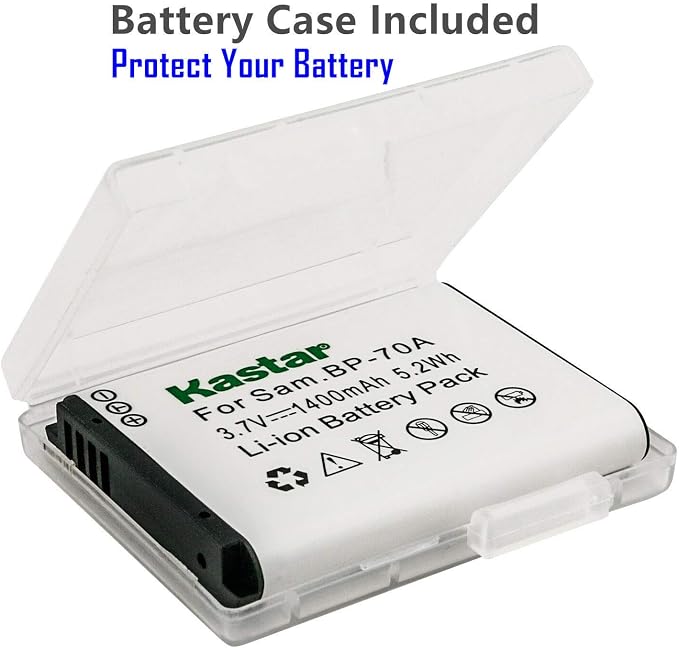 Kastar 2-Pack BP-70A Battery and AC Wall Charger Replacement - Image 2