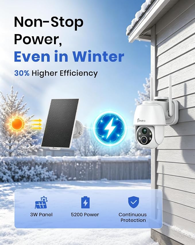 Solar Security Cameras Wireless Outdoor 2 Pack, WiFi 6 - Image 4