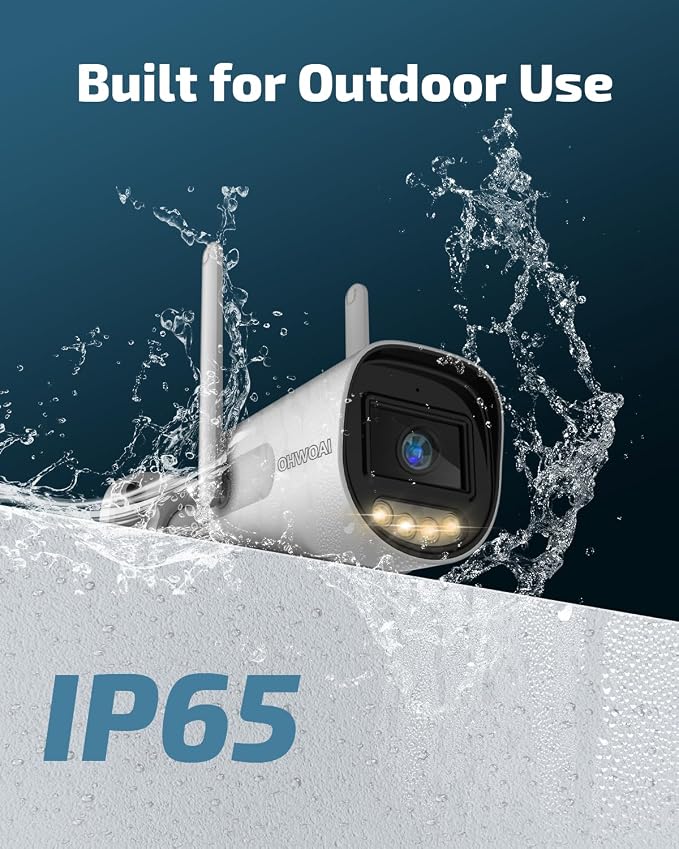 OHWOAI 《Dual Band WiFi & IP65 Waterproof》Wireless Outdoor Security Camera - Image 5