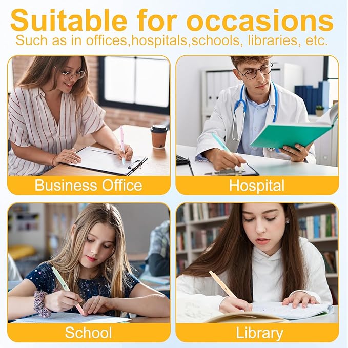 5 PCS Gel Ink Pens, 0.7mm Medium Tip Black Ink Roller Ball Pens, Fine Point Smooth Writing Pens, Aesthetic Ballpoint for Journaling School Office Supplies, Gifts for Women Men