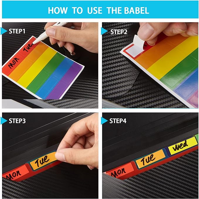 Expanding File Folder, 13 Pockets, Light Blue, Polypropylene for Work, School, Home, Office