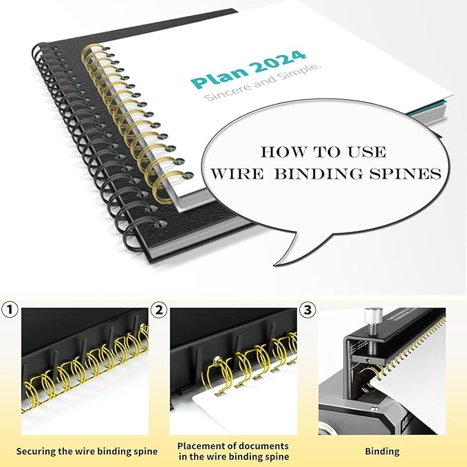 100 Pack Double Loop Wire Binding Spines, YolieraArt Wire Binding Spines, 5/16 Inch Binding Wire for Letter Size (5/16 Inch (40 Sheet Capacity), 100P, 3:1 Pitch, Silver)
