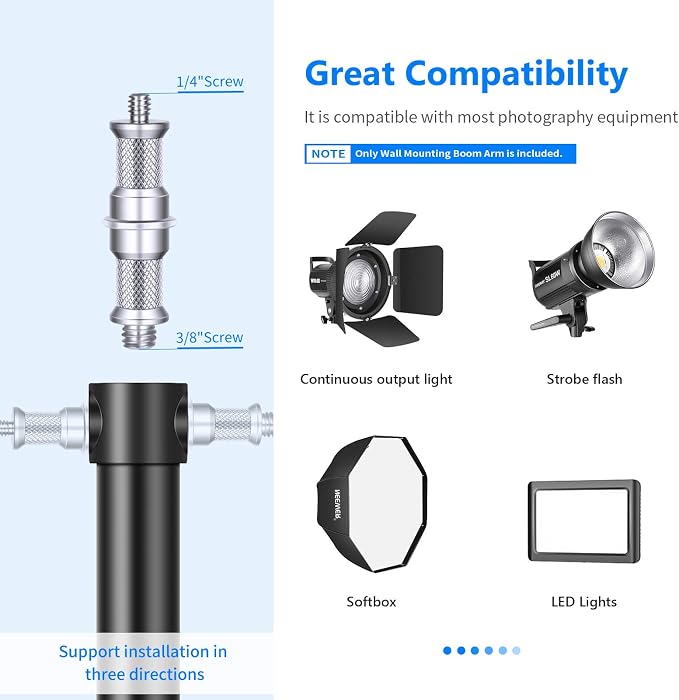 Neewer Wall Mounting Triangle Boom Arm - Image 3