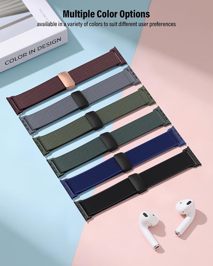 Stretchy Band Compatible with Apple Watch Bands 40mm 38mm 41mm 42mm 44mm 45mm - Image 2