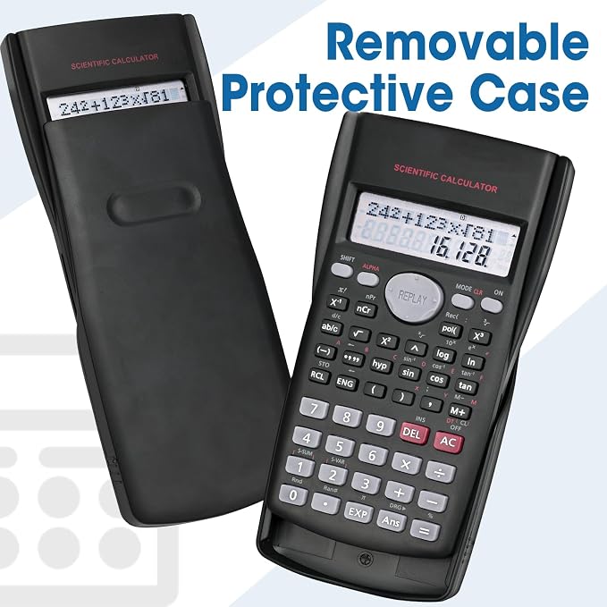 30 Pack Scientific Calculators, 2-Line Large Screen Display 240 Functions - Image 4