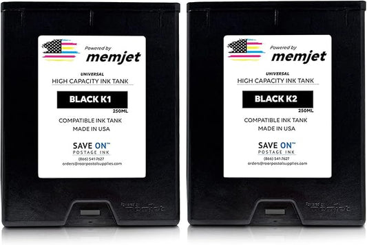 Save On Postage Ink, (2-Pack Memjet Ink Cartridge Compatible Formax CJ-24 | Memjet Ink Compatible HI-Cap Black Ink Tank for ColorMax7 and ColorMax8 | 2 Pack