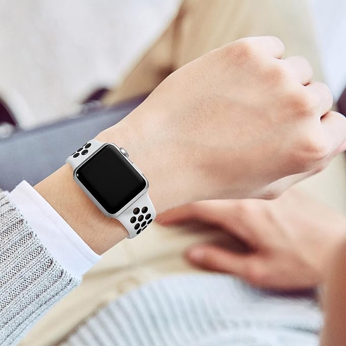 Lerobo Compatible with Apple Watch Band 44mm 45mm 42mm 46mm 49mm, Soft Silicone - Image 7