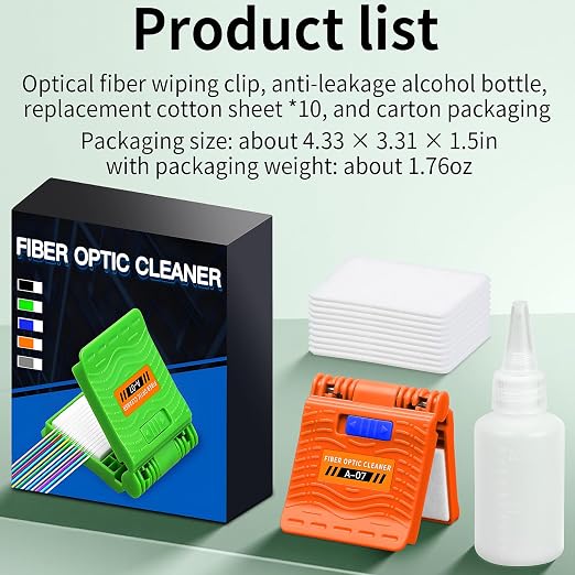A-07 3PCS Equipped with 30 Replacement cores Fiber Optic Cleaning Wipe - Image 7