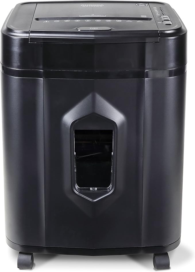 Aurora AU120MA 120-Sheet Auto Feed High Security Micro-Cut Paper Shredder / 30 Minutes (Black)