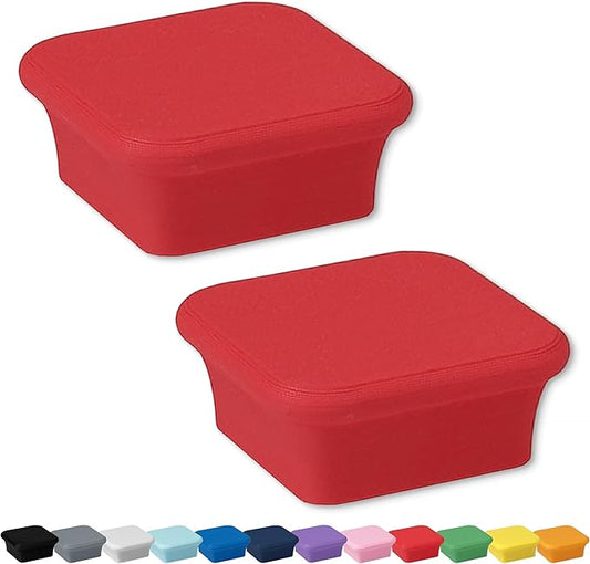 Glassboard Studio MiniBar Magnet - Strong Neodymium Rare Earth Magnets for Fridge, Whiteboard, Locker & Magnetic Glassboards - Ideal for Crafting & Office Use - Strong Fridge Magnets (Cherry Red, 2)
