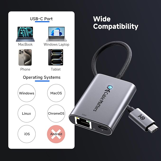 Cable Matters USB C to 5Gb Ethernet Adapter - Image 6