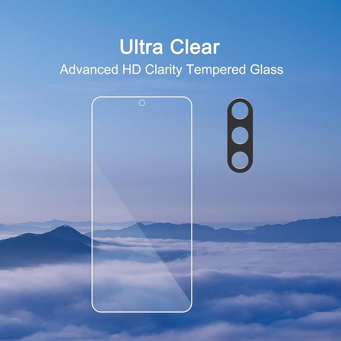 Ailun Glass Screen Protector for Galaxy S25 3 Pack + 3 Pack Camera Lens - Image 4