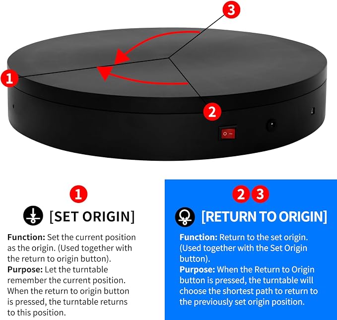 Programmable Large Motorized Electric Turntable Command-Controlled Rotating - Image 5