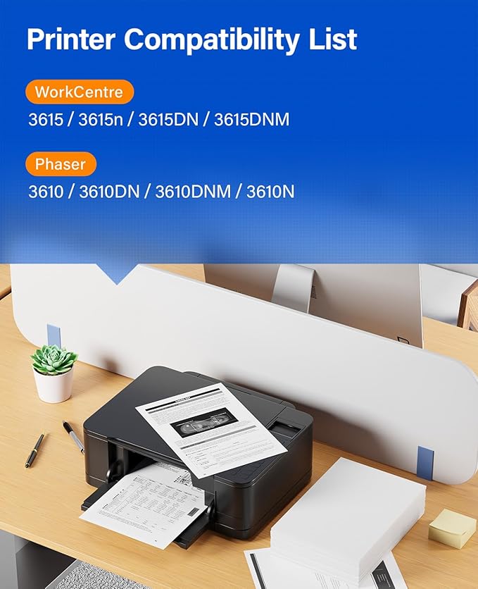 113R00773 Drum Unit (Not Toner) Replacement for Xerox 113R00773 3610 3615 Image-Drum Compatible with Xerox WorkCentre 3615 3615n 3615DN 3615DNM Phaser 3610 3610DN 3610DNM 3610N DocuPrint M455 Printer