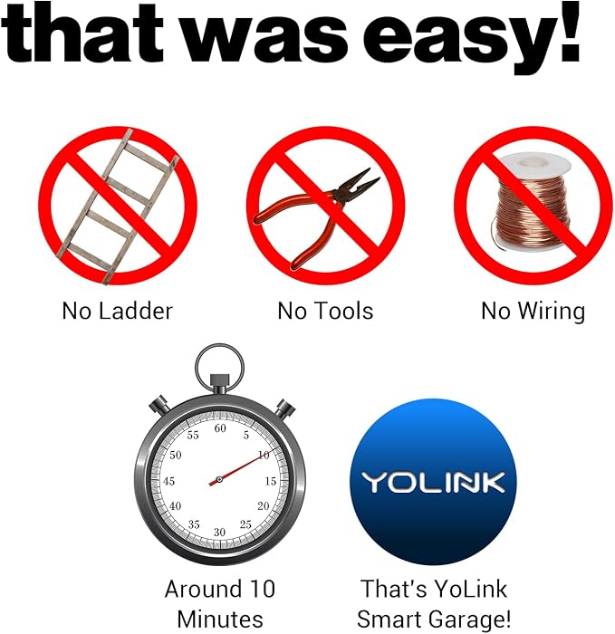 YoLink Finger - Remote Control Existing Garage Door Opener, 1/4 Mile World's - Image 7