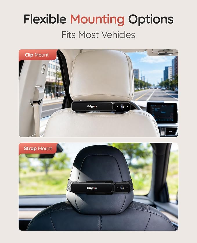 Babyvue BV6 Wireless Baby Car Camera Fast Setup, No Wiring Car Baby Monitor | - Image 7